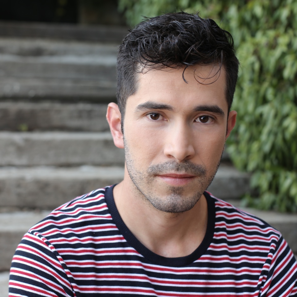 Young ethnic man close up